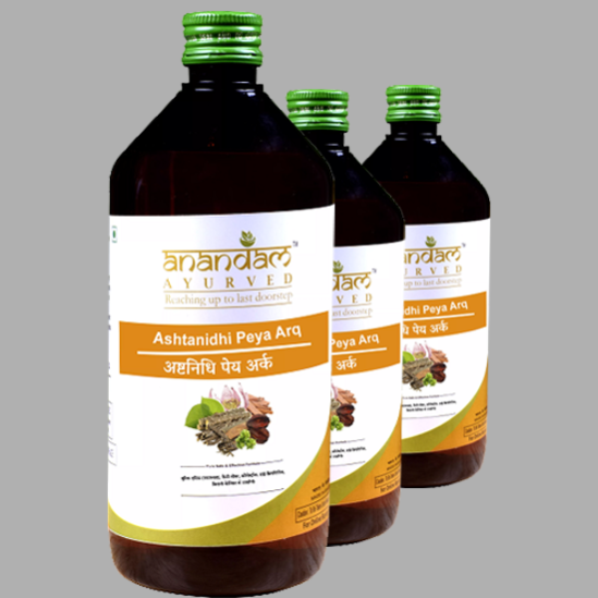 Ashtanidhi Peya Arq Anandam Ayurved 450ml in Ayurvedic Products
