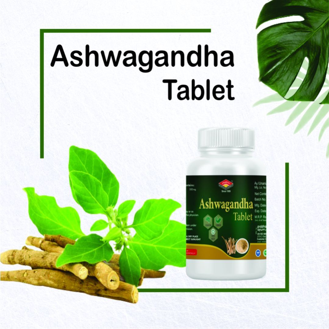 Ashwagandha Tablet General Wellness Tablets, 60 Tablets Stress Relief