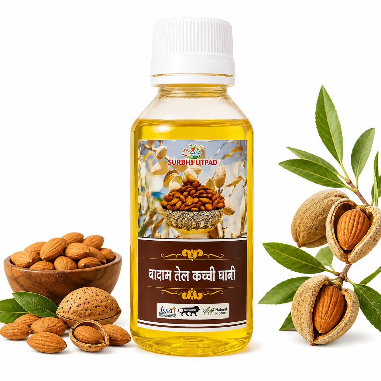 Surbhi Utpad Almond oil – Edible Badam Roghan  cold pressed